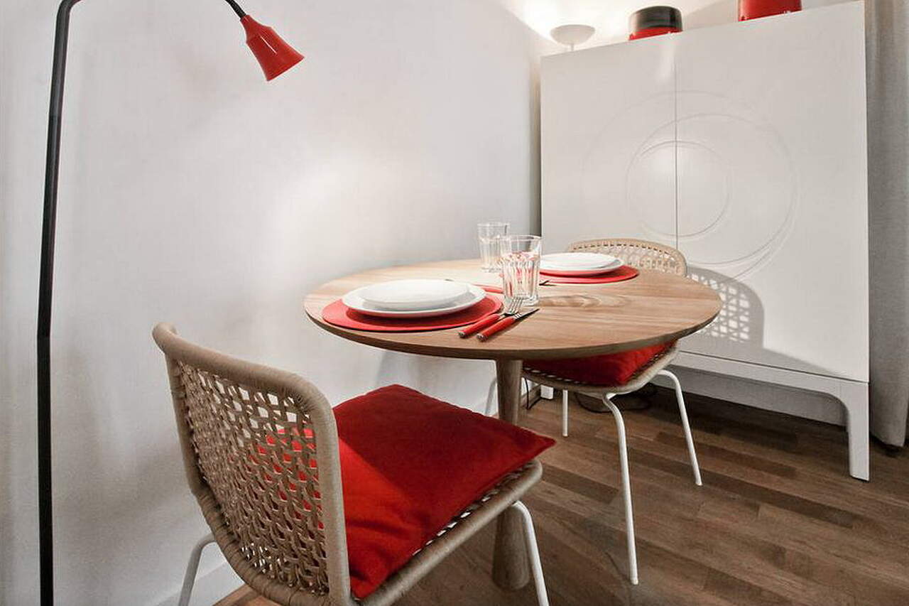 The dining room