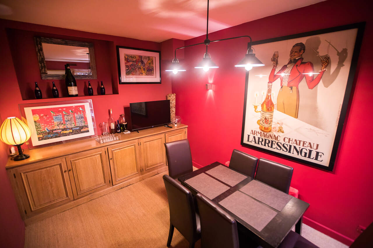 The dining room