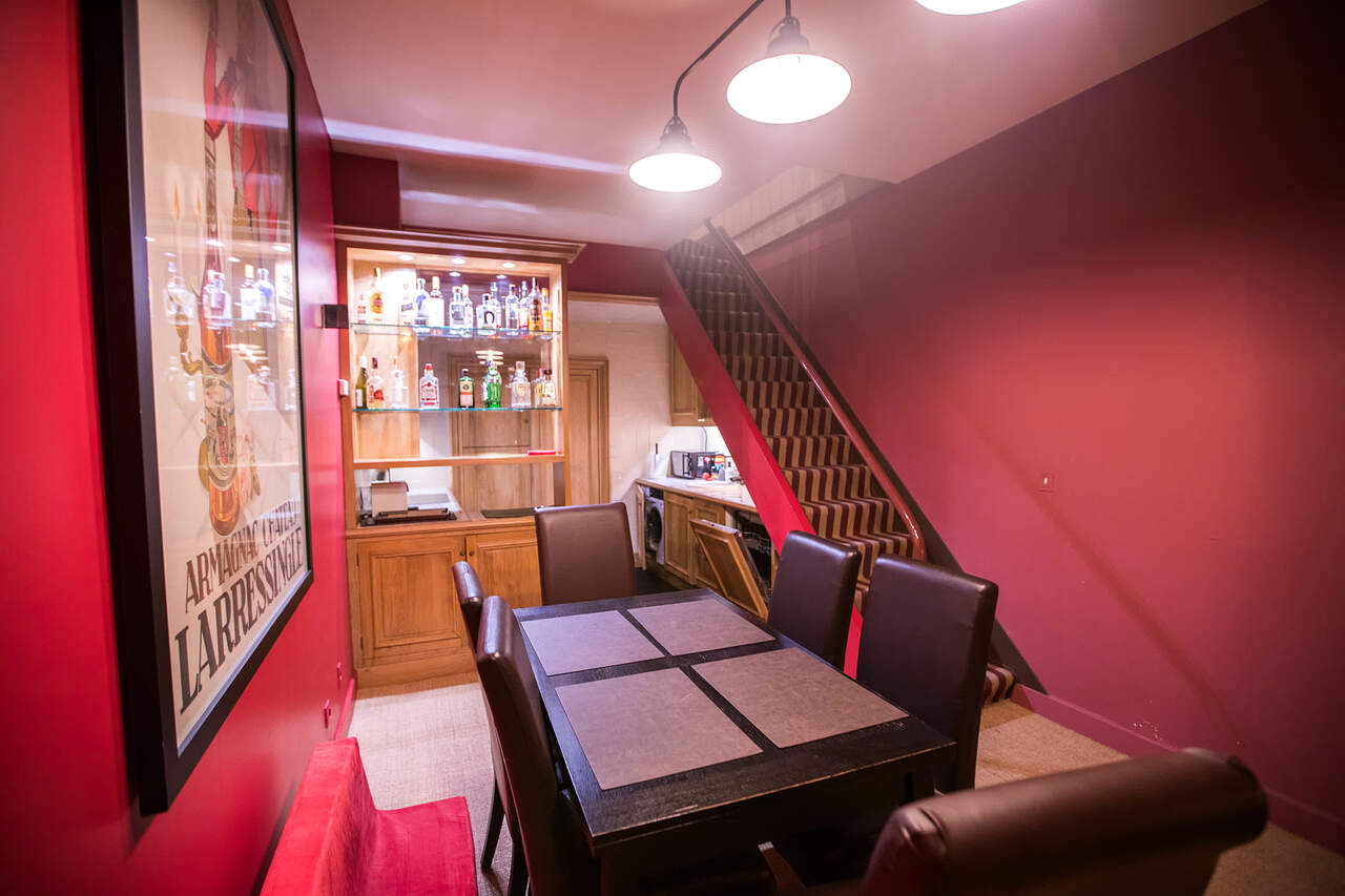 The dining room