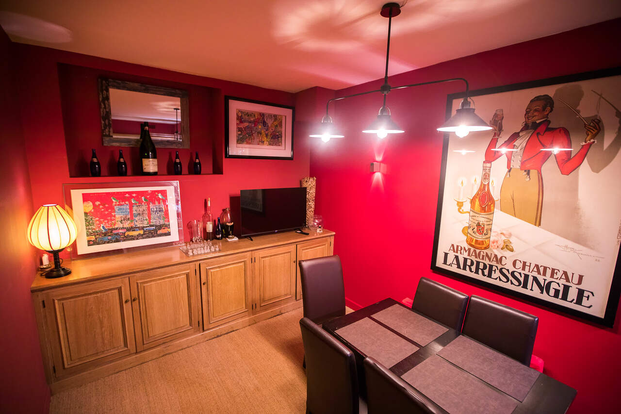 The dining room